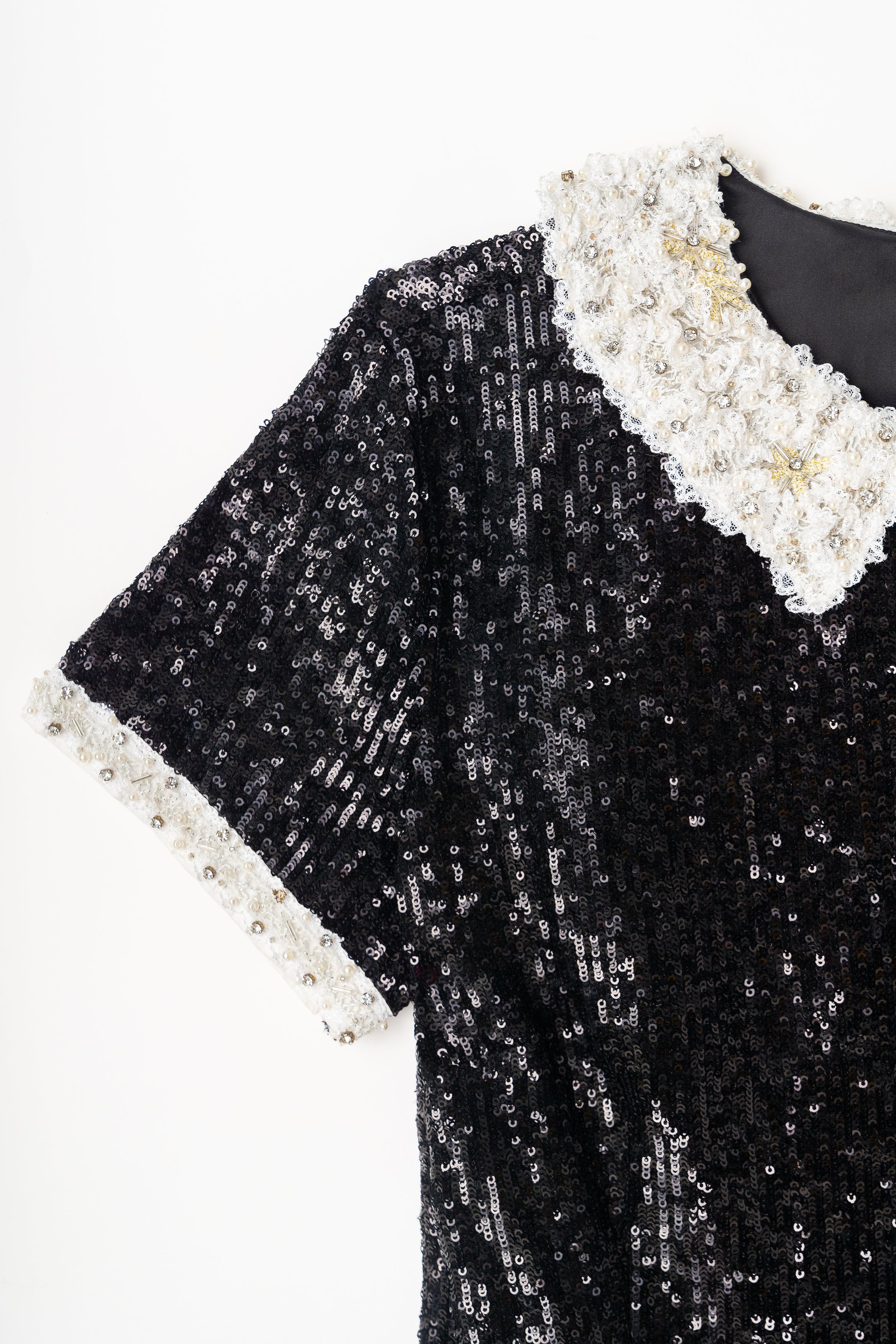 Black Sequins Dress