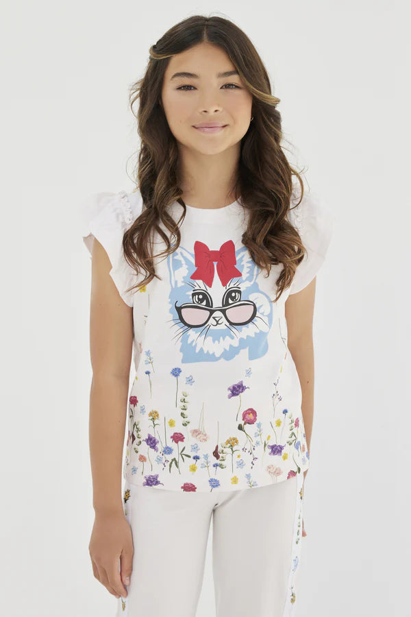 Floral Cat Top