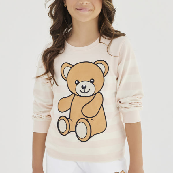 Girls on sale teddy jumper