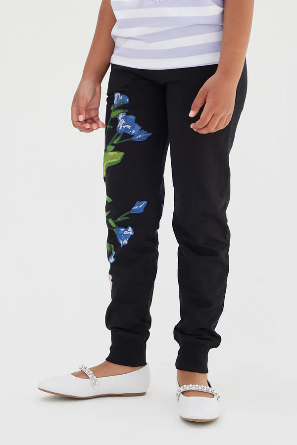 Hydrangea Printed Joggers