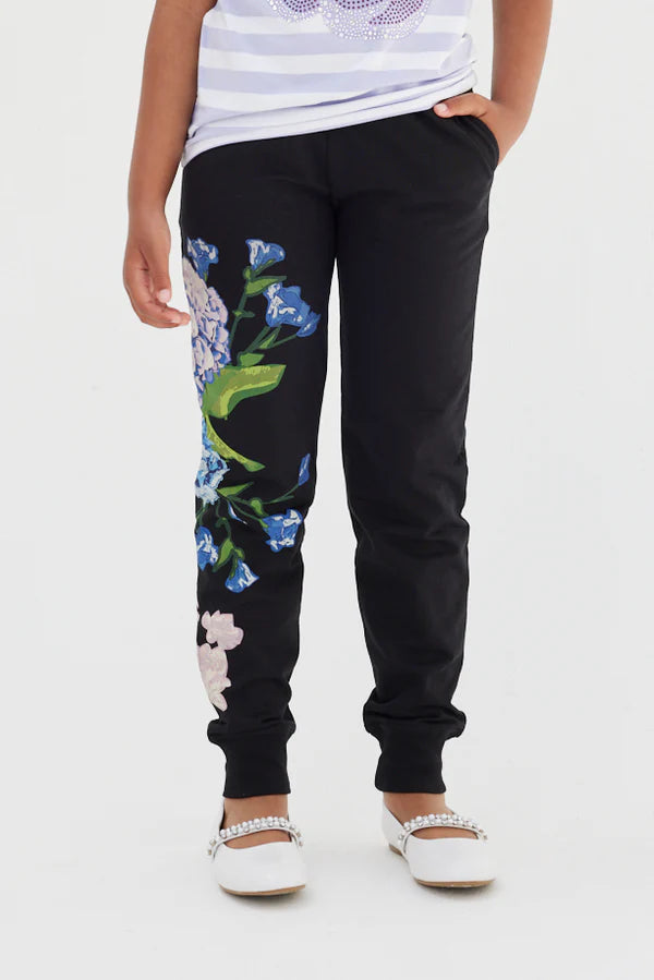 Hydrangea Printed Joggers