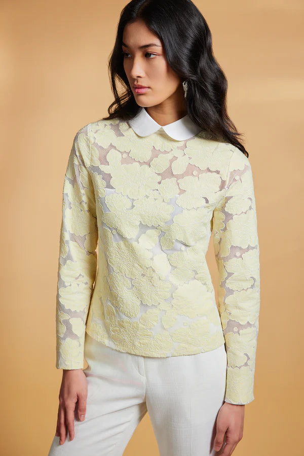 Garden Glade Guipure Lace Top