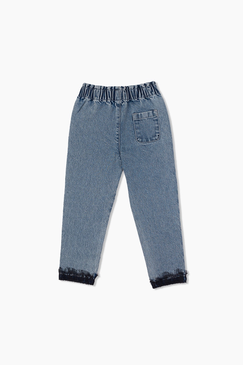 Lace Denim Pant