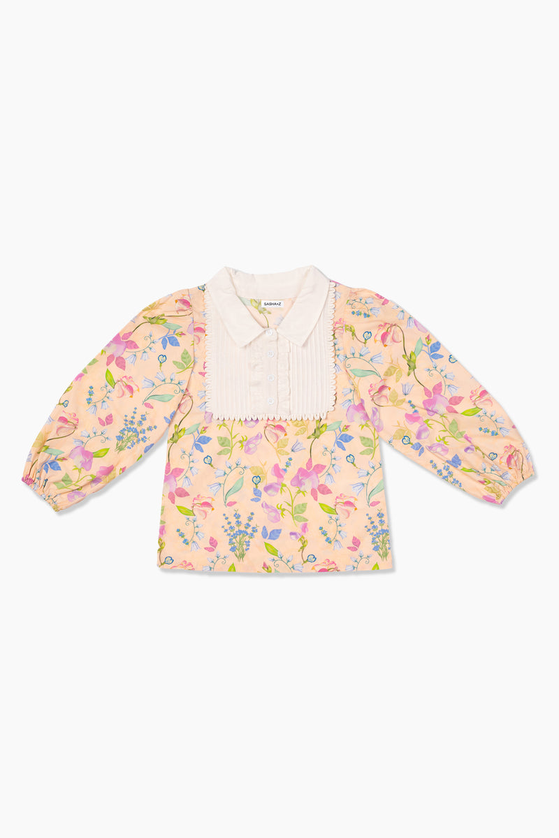 Floral Cotton Poplin Top